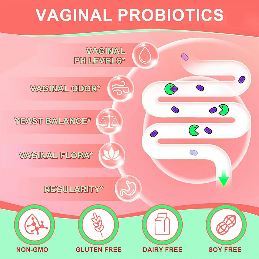 60 Capsules -bottle Of Female Probiotics