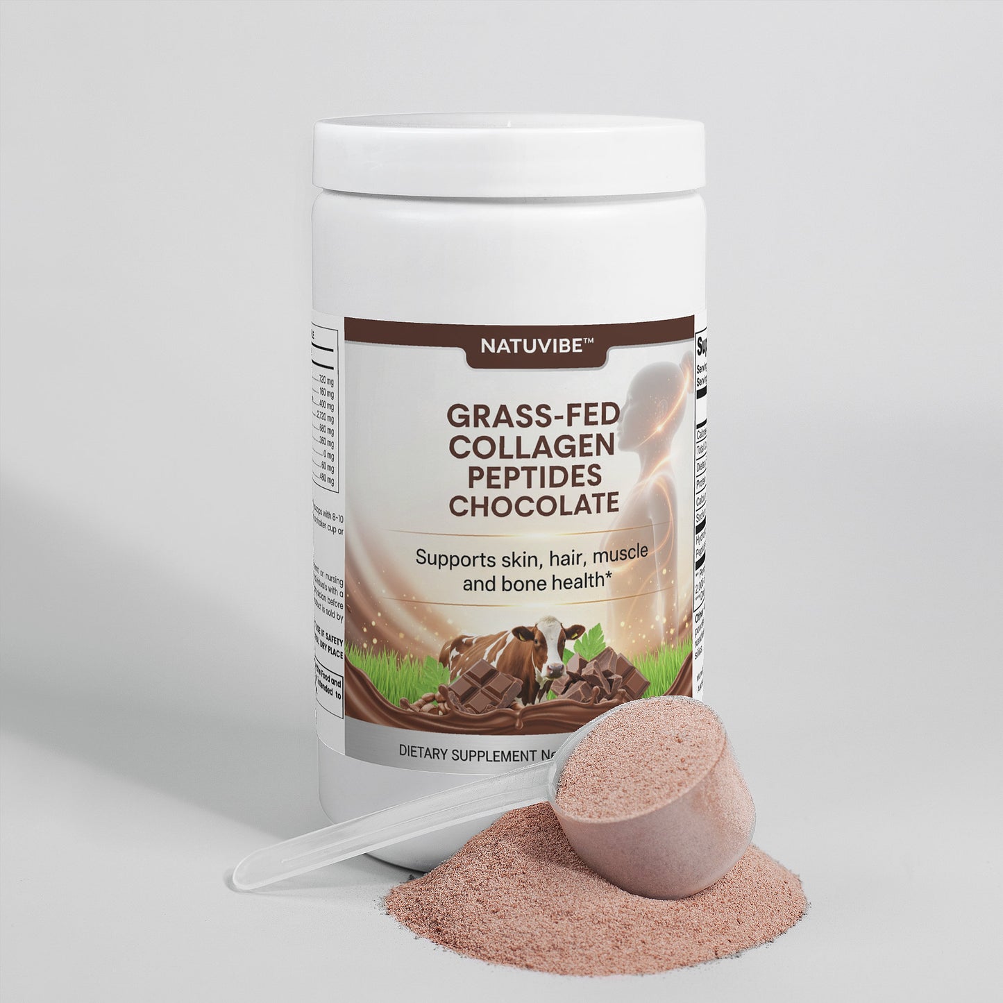 Grass-Fed Collagen Peptides Powder (Chocolate)