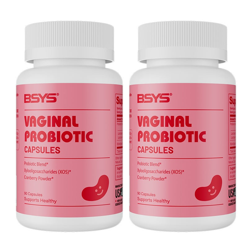 Vaginal Probiotic Capsules Vaginal Health Support Formula Yeast Balance UTI Prevention Aid Menopausal Wellness Vaginal Dryness Relief Antibiotic Support Immune Boost Two bottles