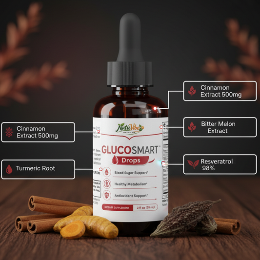 GlucoSmart Drops 2-Pack | Blood Sugar Support Supplement | 2 x 60ml