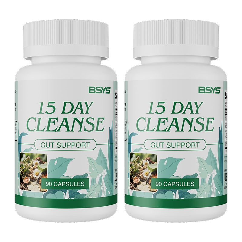 Intestinal Cleanse Capsules Promote Regular Bowel Movements Digestive System Detox Support Gut Health DailyDetox GutHealthCare Two bottles