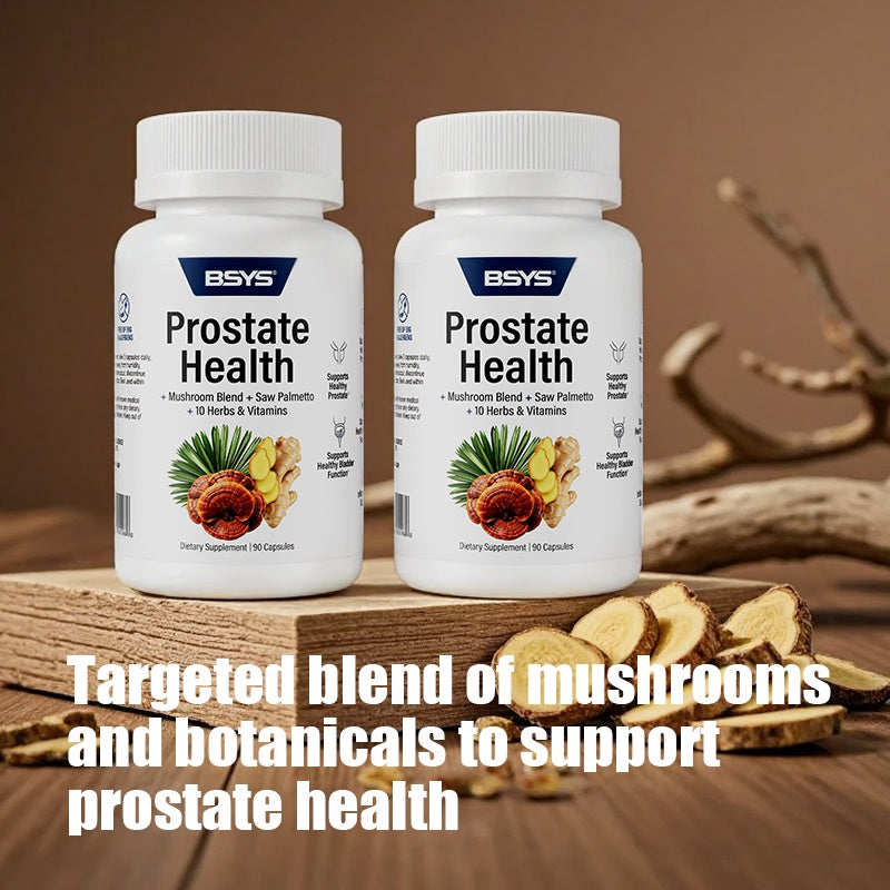 BSYS Prostate Health Capsules Urinary & Bladder Wellness Support Anti-Inflammatory Balance Antioxidant Protection Immune Health Aid Men's Prostate Care Formula