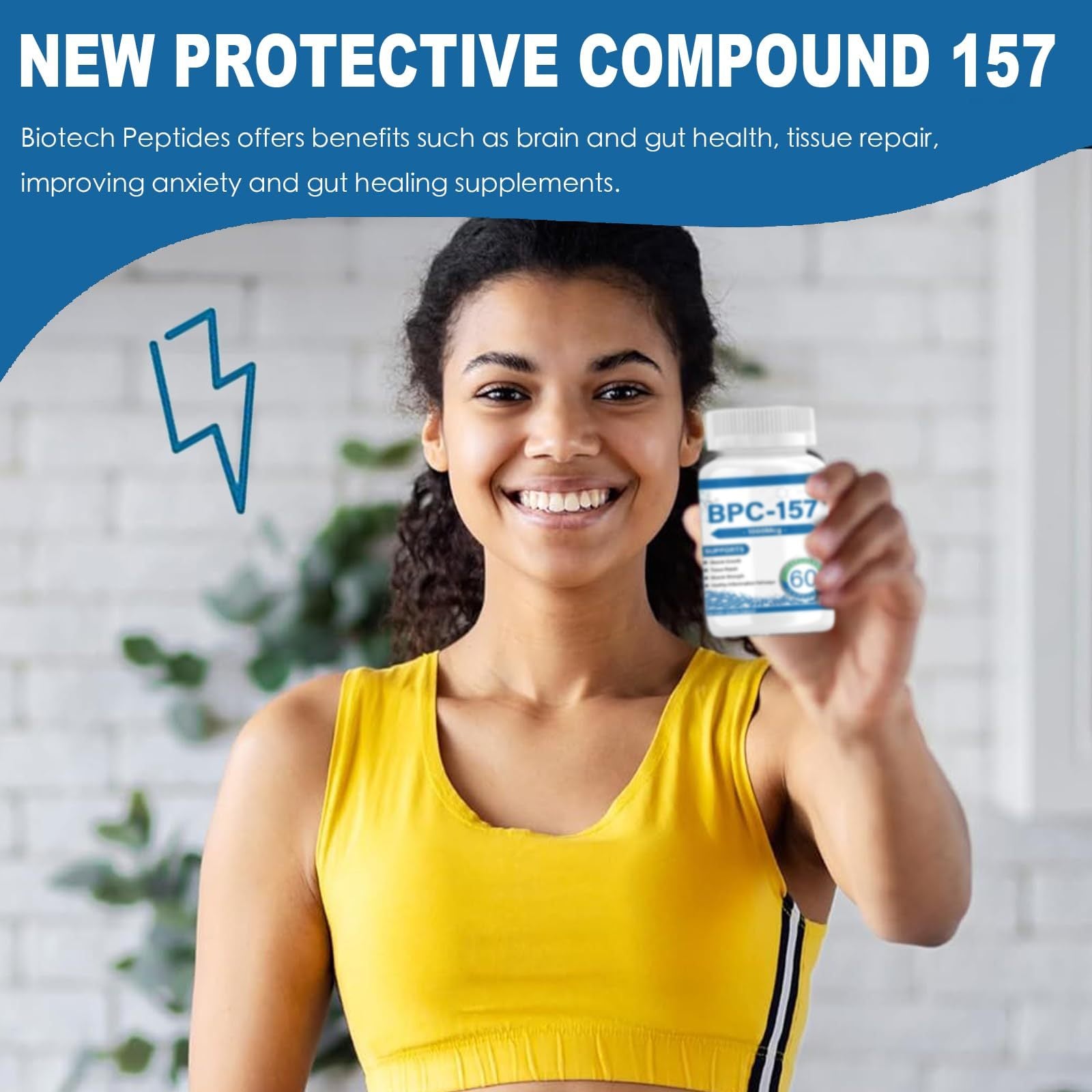 BPC-157 Supports Joint Health And Enhances Muscle Building 60 Capsules - 1000 Mcg