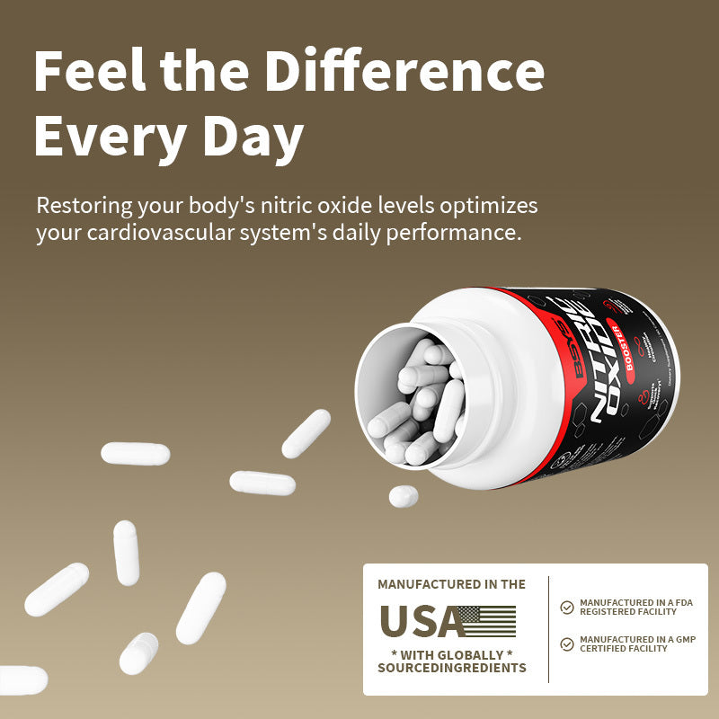 Nitric Oxide Support Promotes Healthy Blood Flow Vascular Relaxation Muscle Oxygen & Nutrient Delivery Fatigue Resistance WorkoutPerformance AthleteEssential VascularHealth