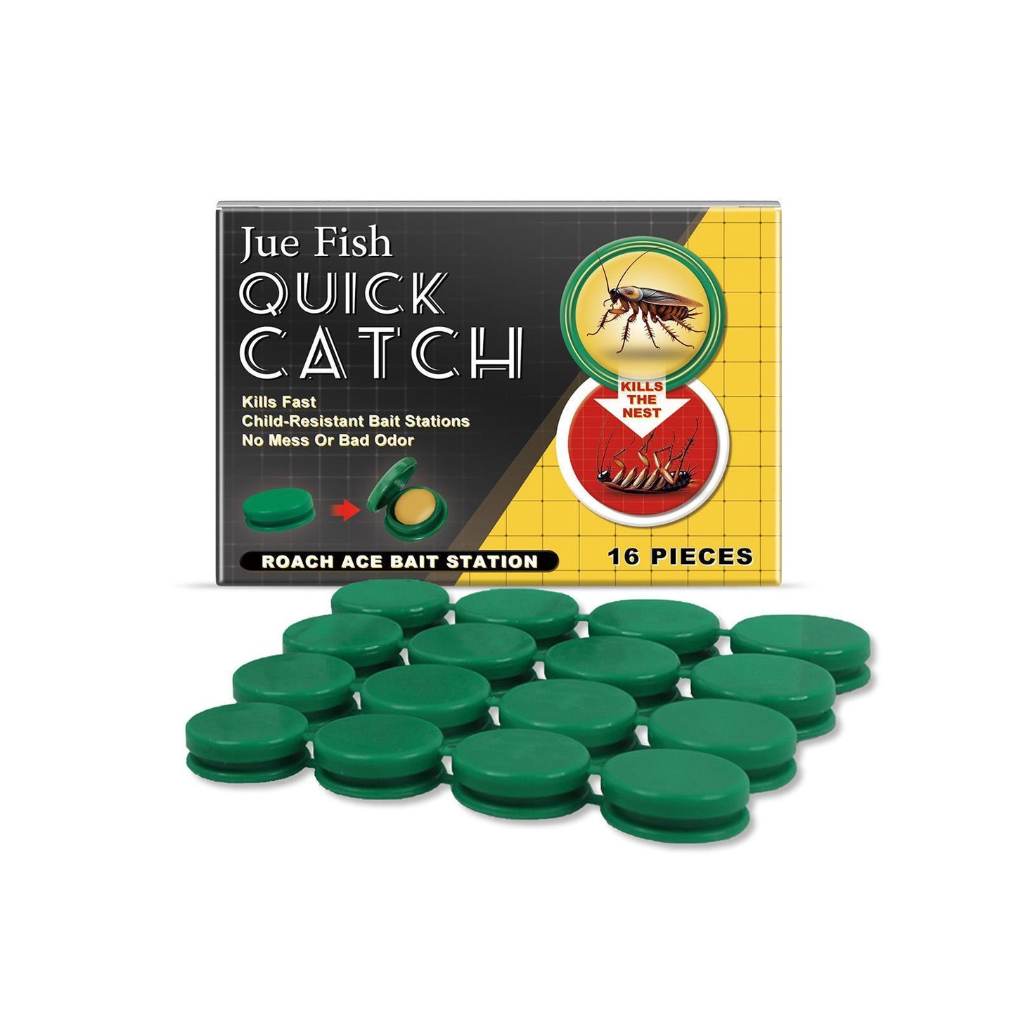 Quick Catch Cockroach Bait Station Household Ships from the USA