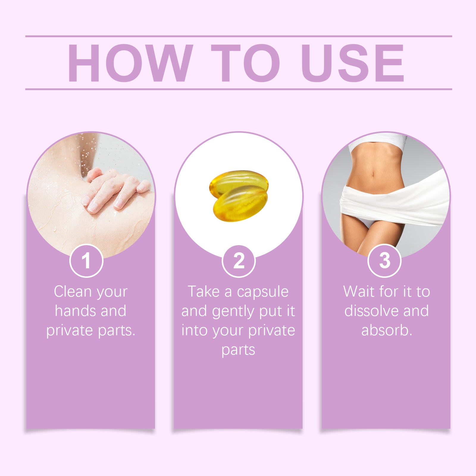 North Moon Women's Body Care Capsules Gentle Body Care Moisturizing Daily Refreshing Comfort Capsules