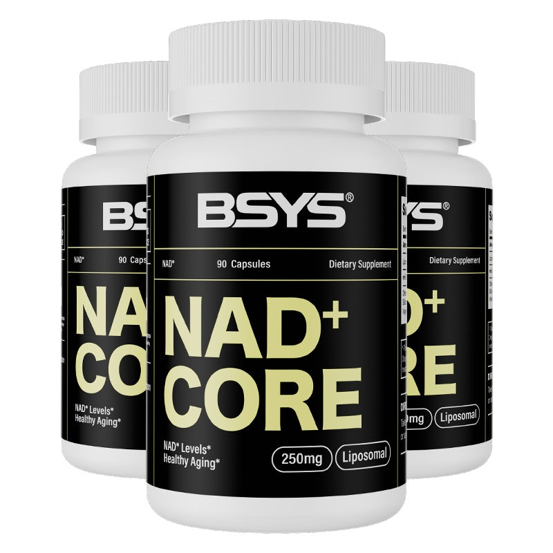 NAD Supplements Anti-Aging Vitality Support Metabolic & Cognitive Health Boost Mitochondrial Energy Enhancement Healthy Weight Management & Insulin Balance Aid Active Aging Formula Three bottles