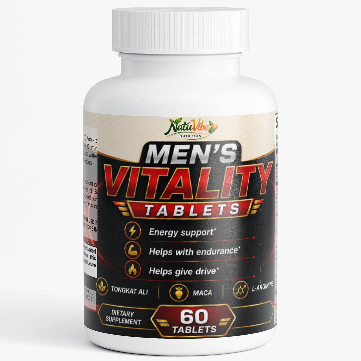 Men's Vitality - Male Enhancing Support Supplement, INTENSATION , ENLARGEMENT - INCHES + SIZE