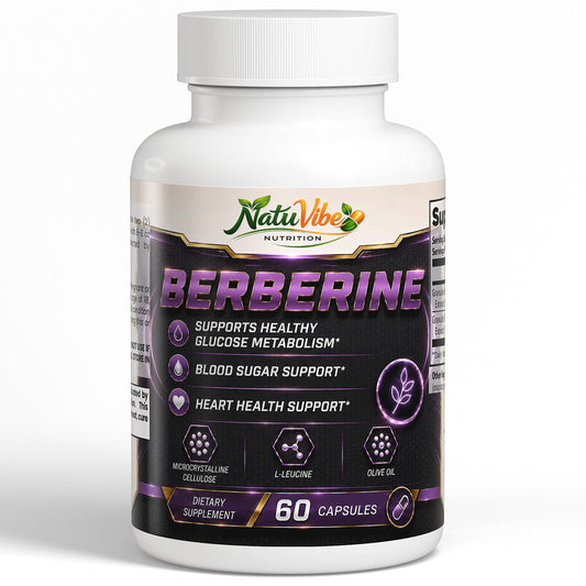 Berberine 60 capsules– Metabolism & Blood Sugar Support