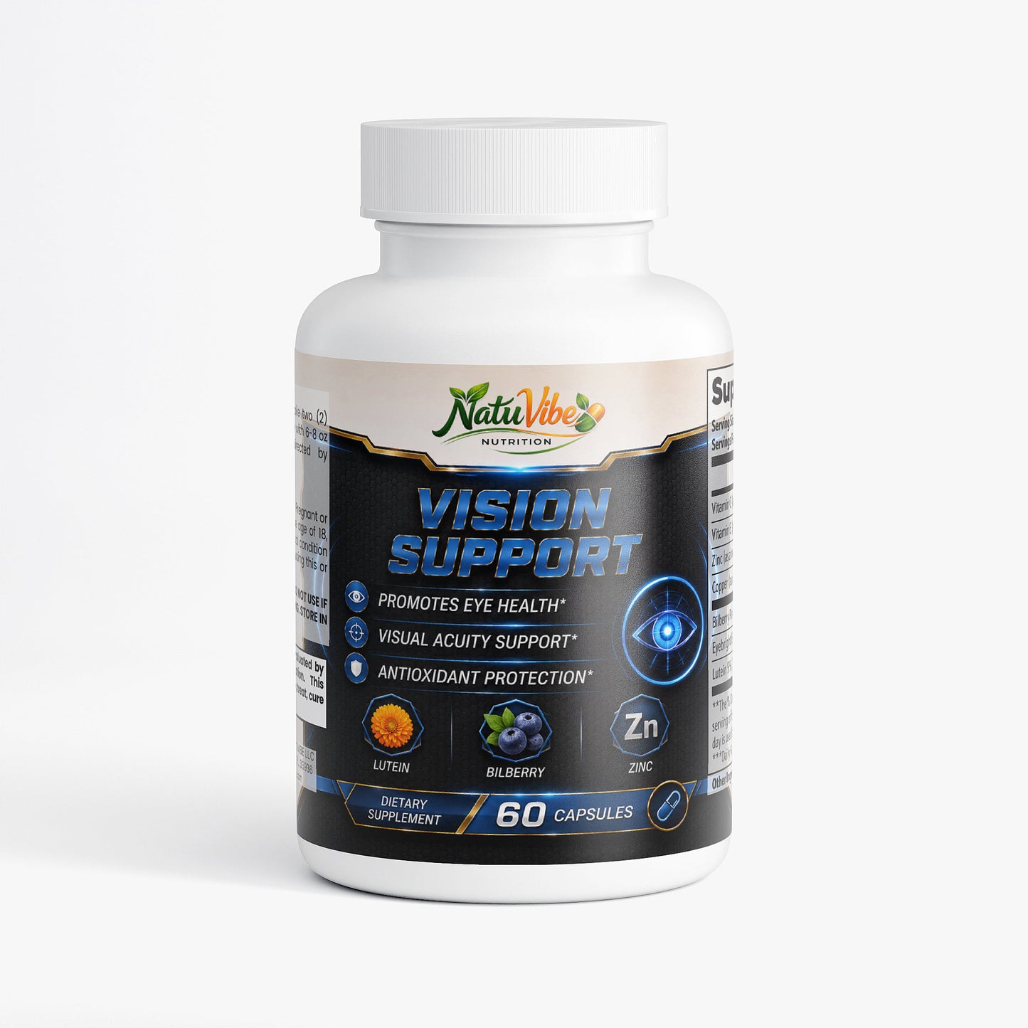 Eye Health Supplement 30 days supply – Lutein, Bilberry & Eyebright for Clear Vision & Antioxidants