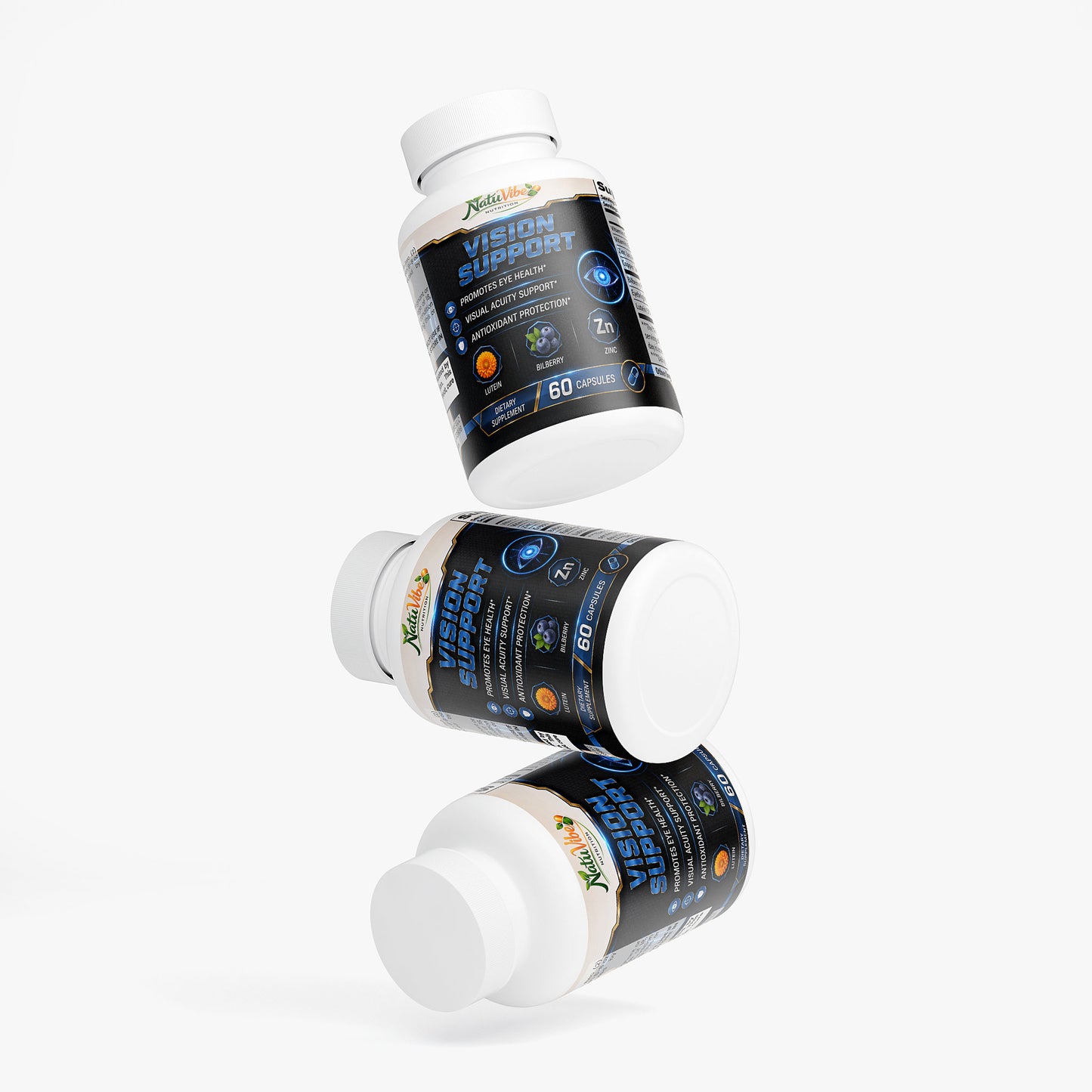 Eye Health Supplement 30 days supply – Lutein, Bilberry & Eyebright for Clear Vision & Antioxidants