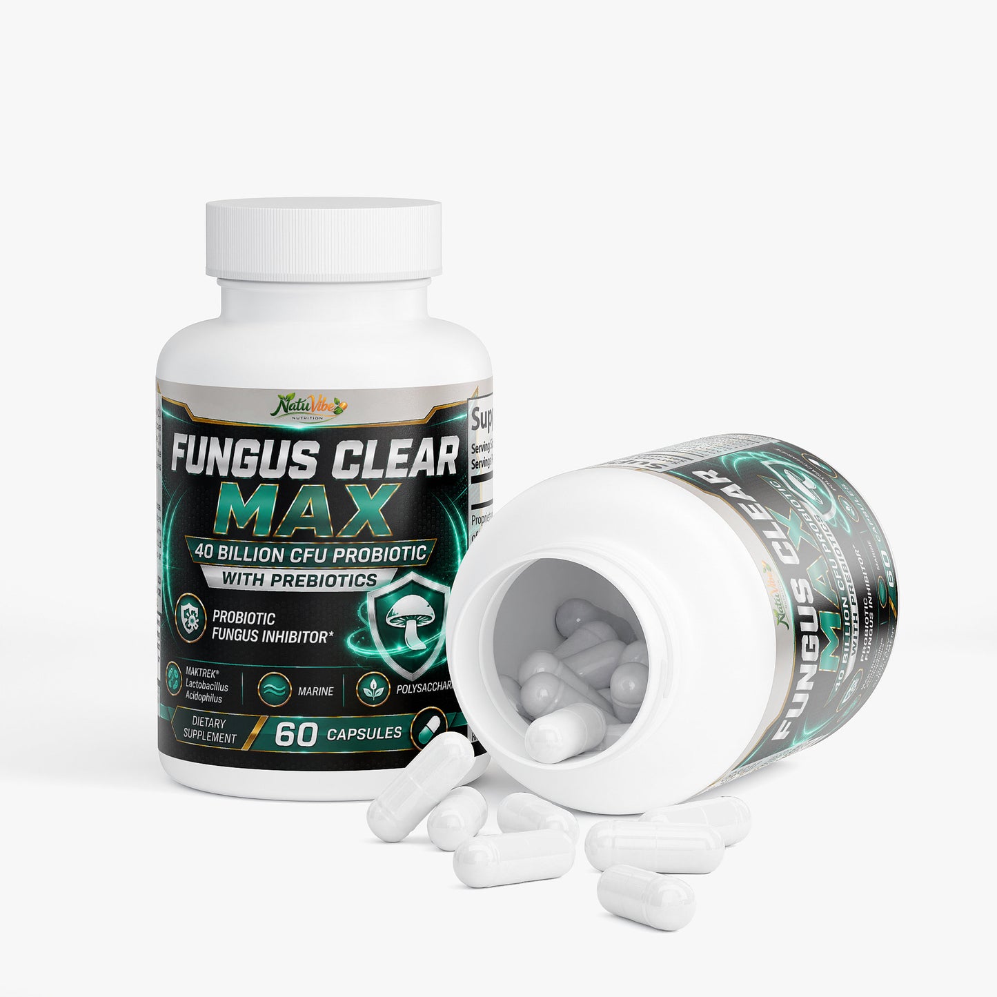 Fungus Clear Max 40 Billion CFU Probiotic Pills 60 caps