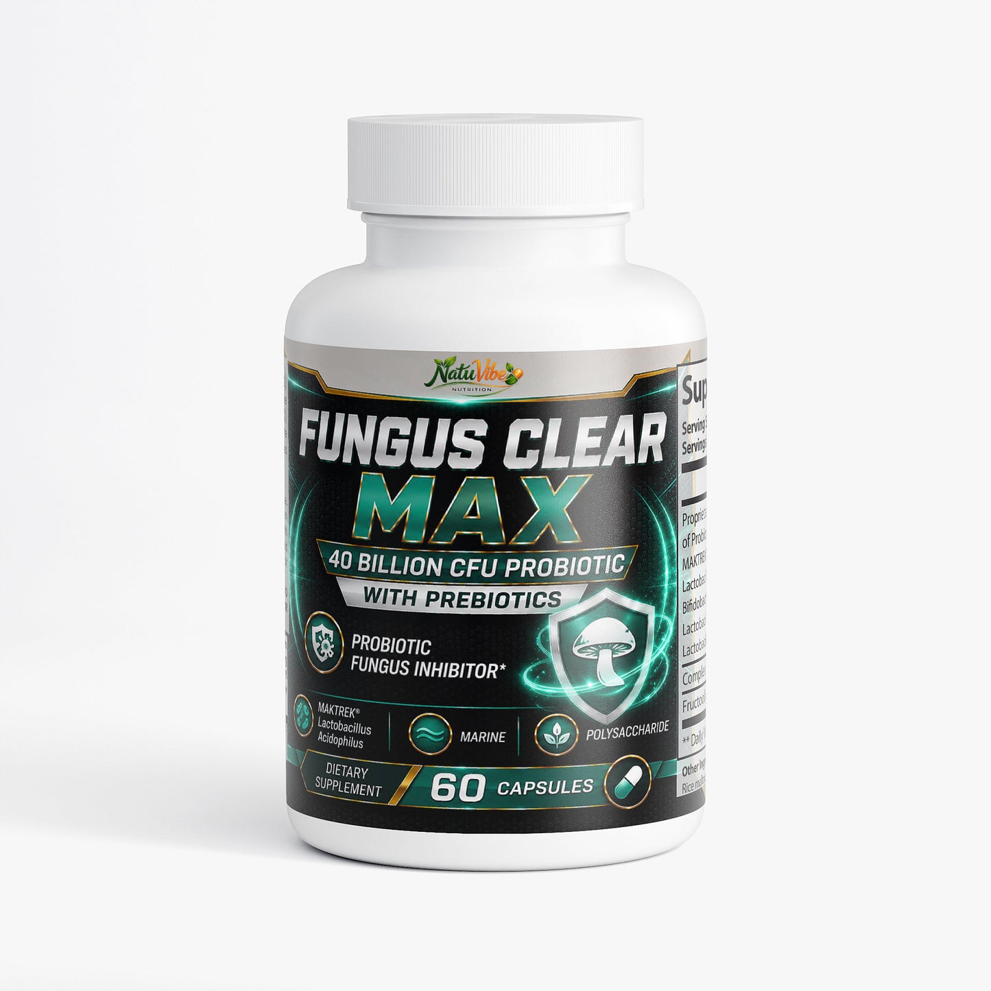 Fungus Clear Max 40 Billion CFU Probiotic Pills 60 caps