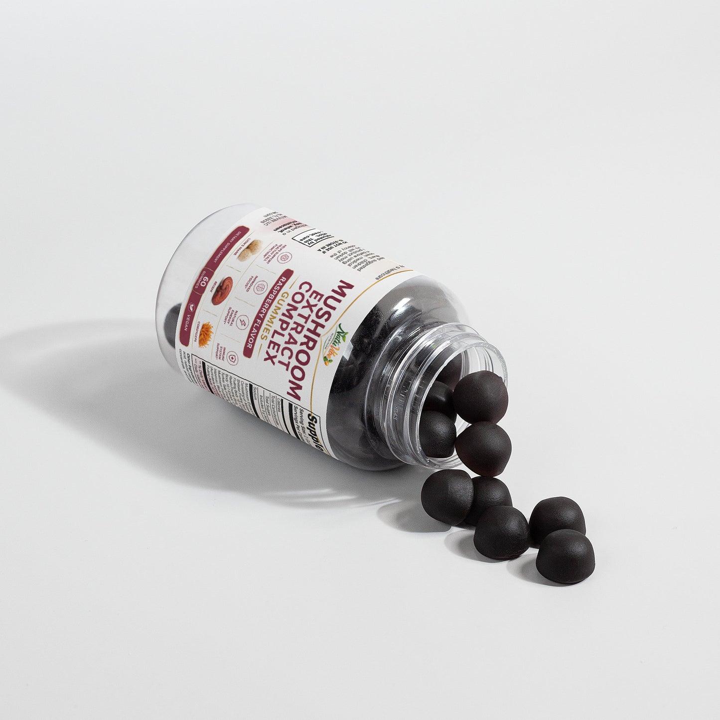 Mushroom Extract Complex Gummies – Lion’s Mane, Reishi & Cordyceps | Focus, Energy & Immunity | 60 Gummies