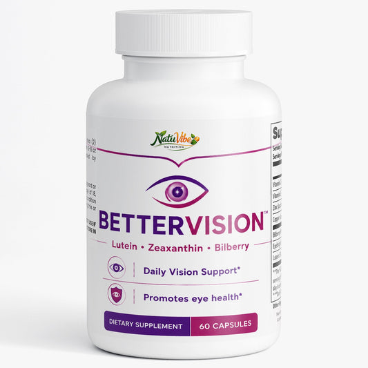 BetterVision™ – Daily Eye Health Supplement | Lutein, Zeaxanthin & Bilberry for Vision Support | 60 Caps