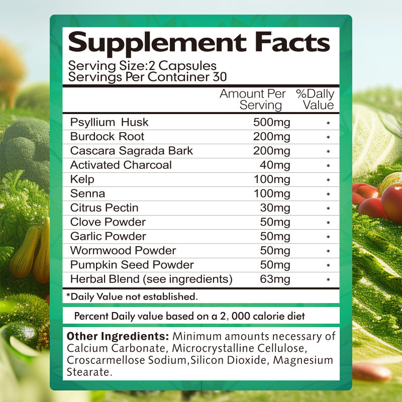 7 Day Colon Cleanse & Detox Formula 60's