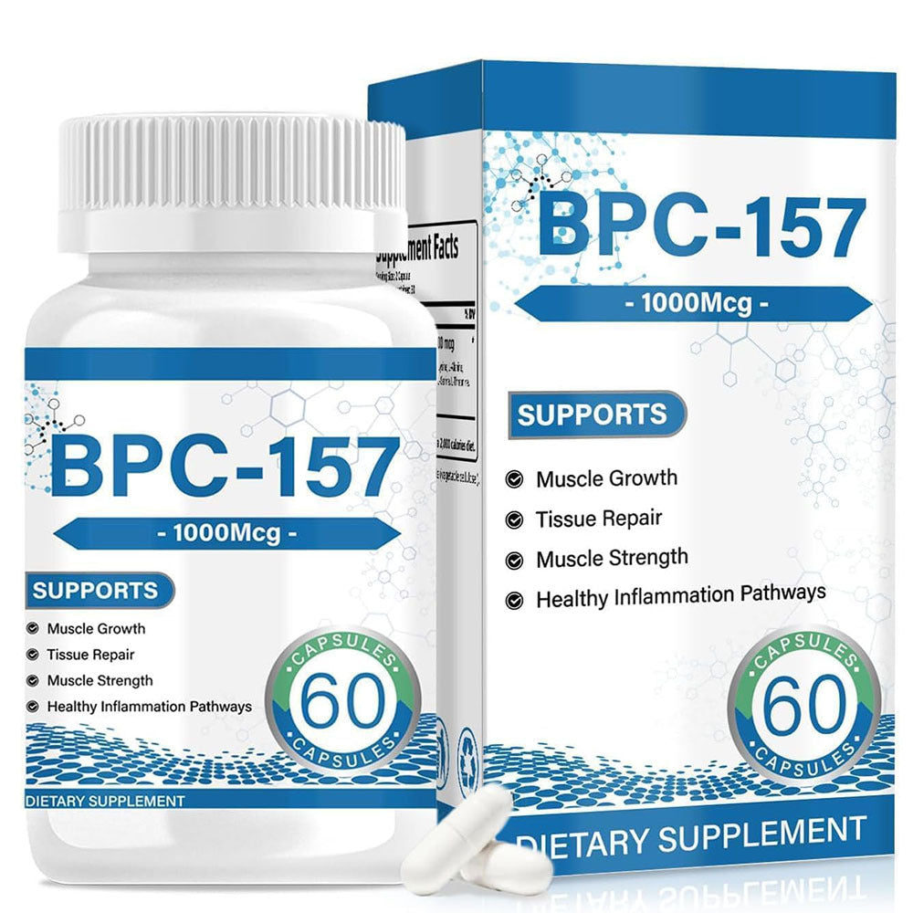 BPC-157 Supports Joint Health And Enhances Muscle Building 60 Capsules - 1000 Mcg Vitamin Creatine MonohydrateCollagen All Natural Easy to Swallow