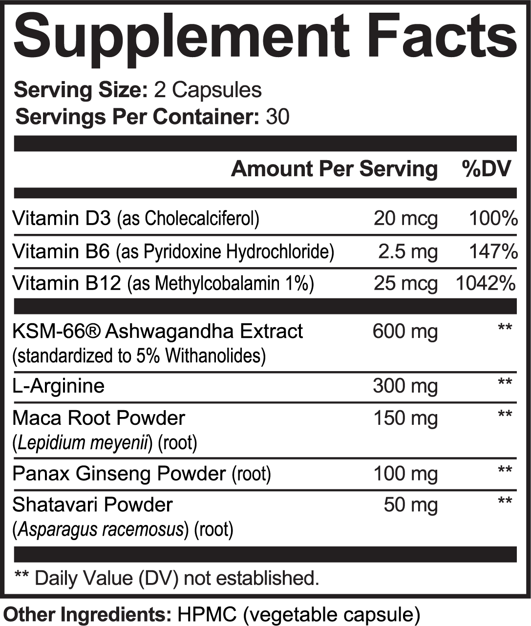 Ashwagandha Plus™ – KSM-66® Ashwagandha with Maca & Panax Ginseng | Energy, Vitality & Wellness Support | 60 Caps