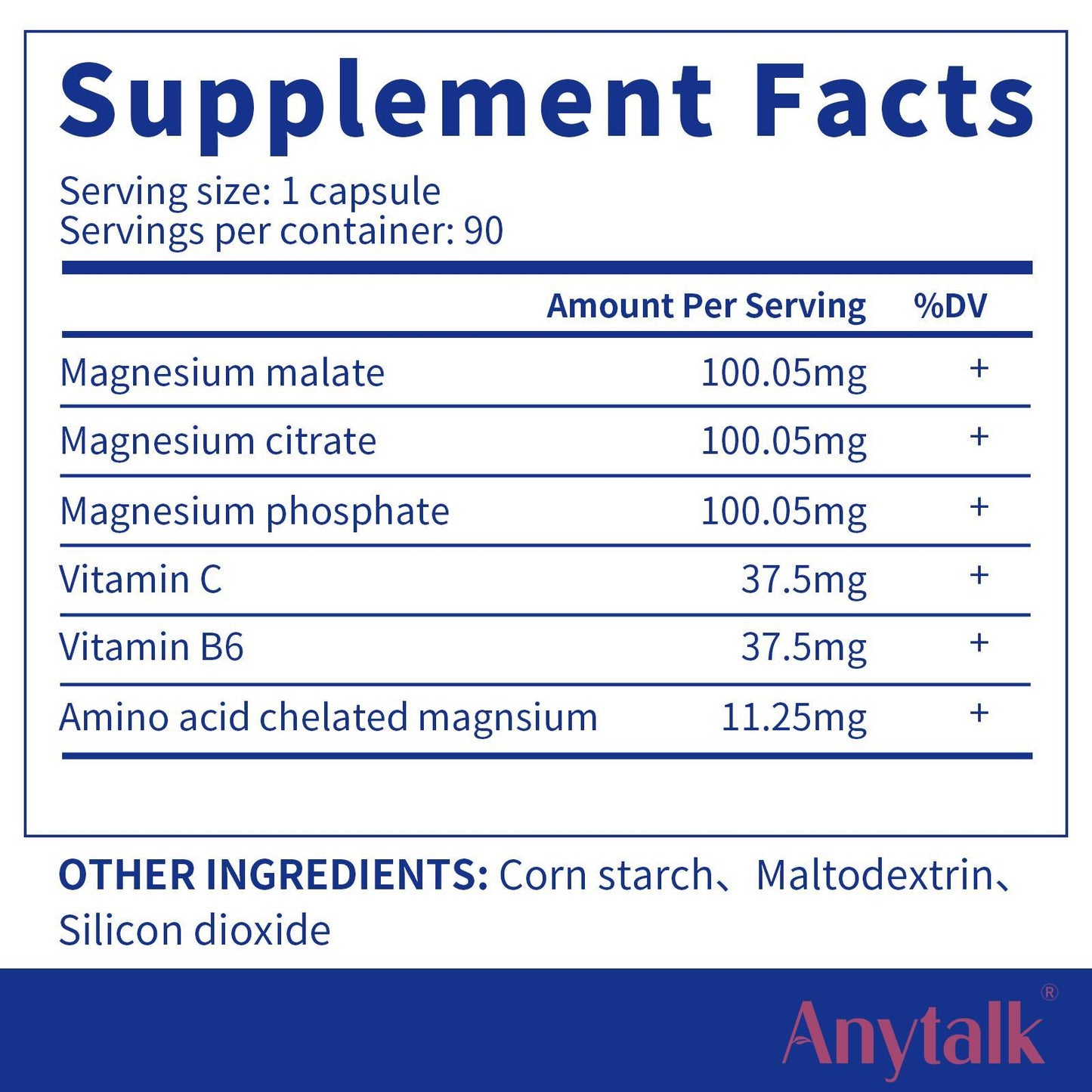 500 Mg Magnesium Complex Supplement