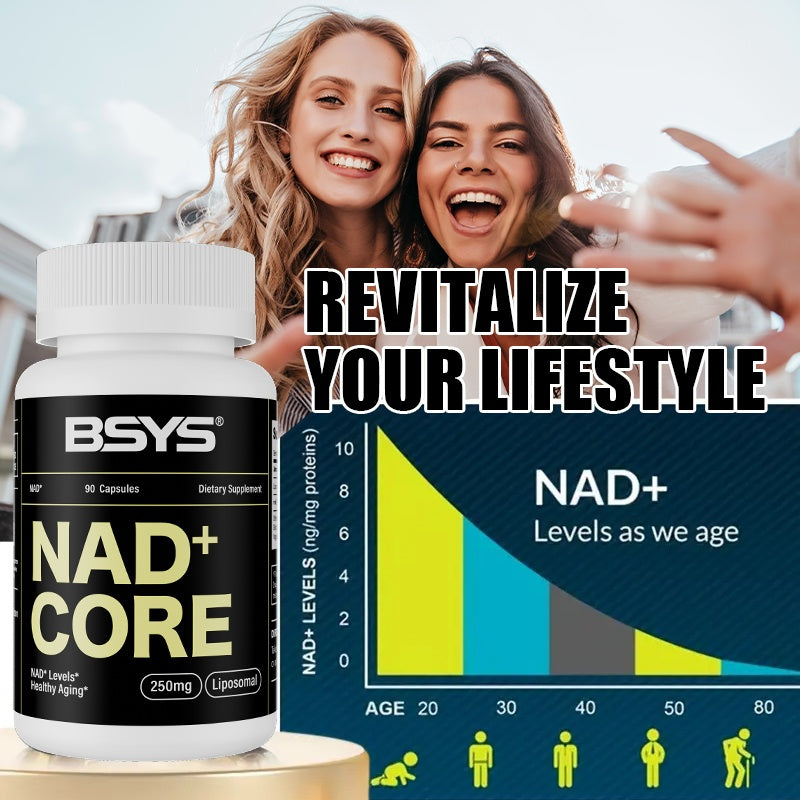 NAD Supplements Anti-Aging Vitality Support Metabolic & Cognitive Health Boost Mitochondrial Energy Enhancement Healthy Weight Management & Insulin Balance Aid Active Aging Formula