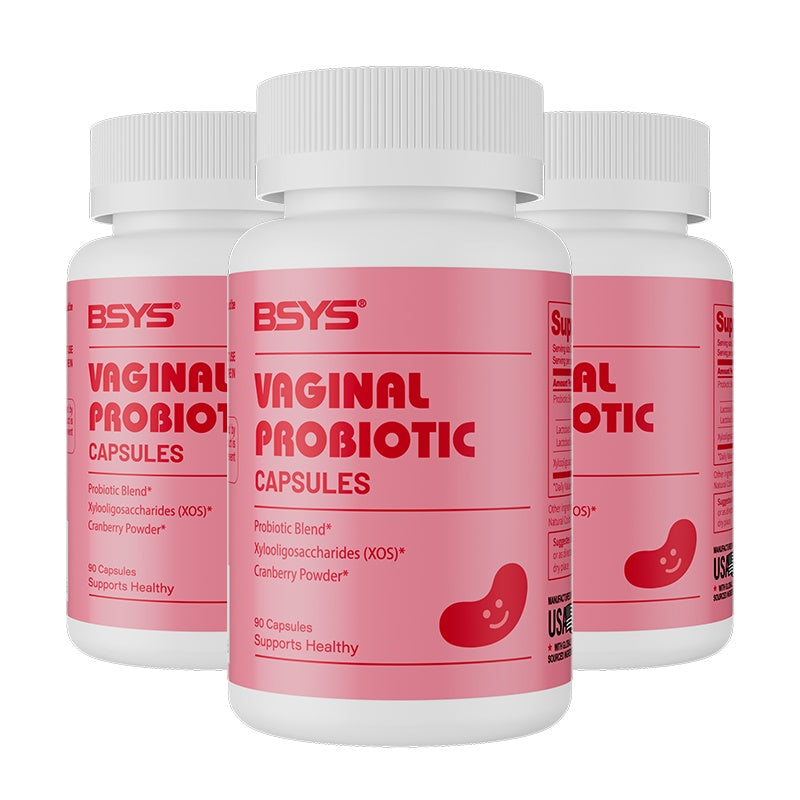 Vaginal Probiotic Capsules Vaginal Health Support Formula Yeast Balance UTI Prevention Aid Menopausal Wellness Vaginal Dryness Relief Antibiotic Support Immune Boost Three bottles