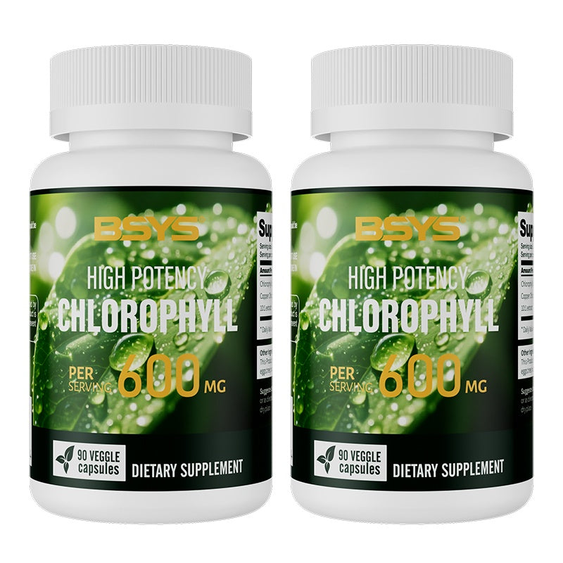 Chlorophyll Capsules Fat Metabolism Support Aid Blood Purification & Detox Boost Digestive Health & Constipation Relief Helper Immune System Enhancement Daily Detox & Wellness Supplement Two bottles