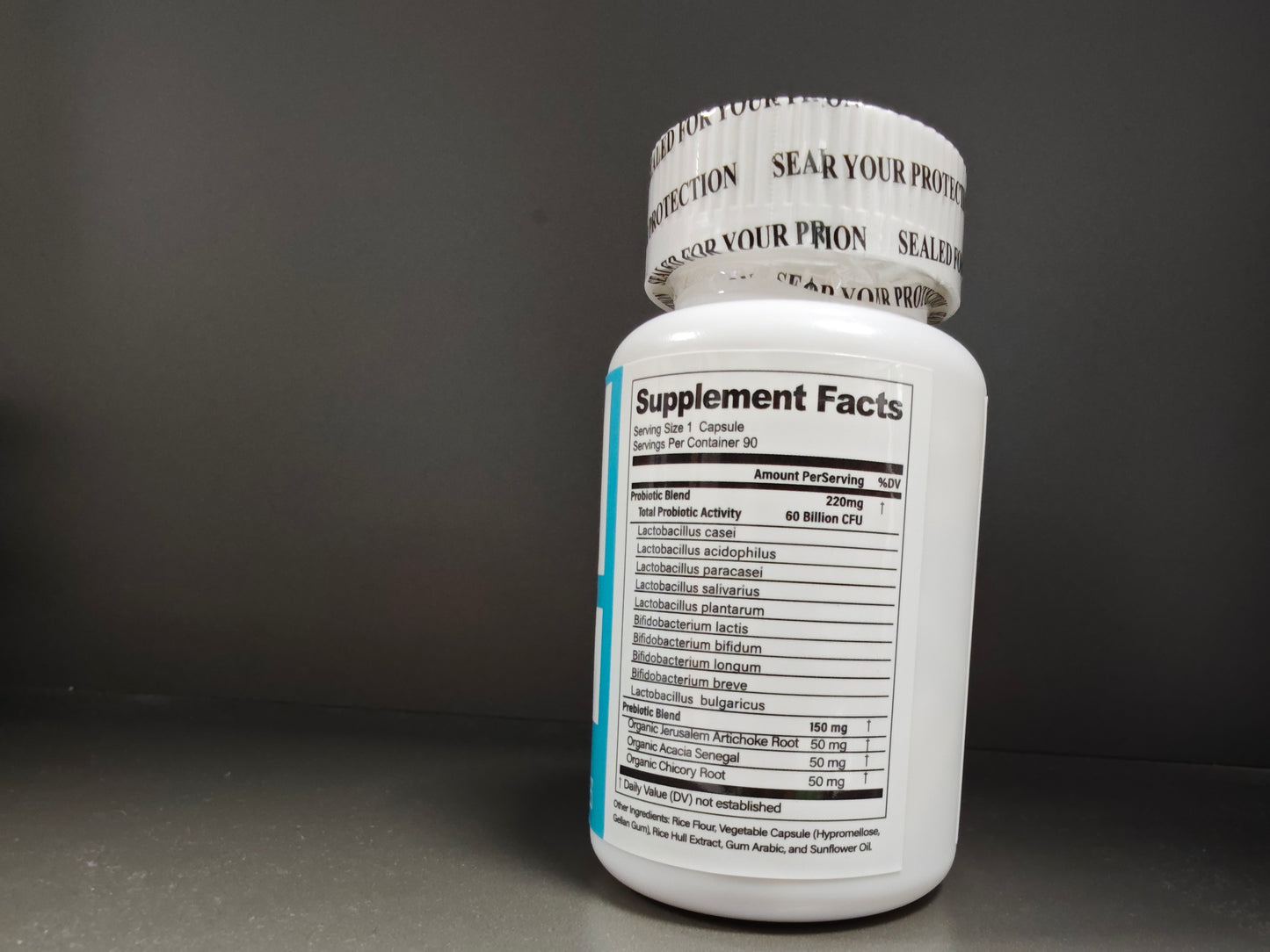 60 Billion CFU Probiotic Capsules Acid-Resistant Stomach-Resistant Formula Intestinal Delivery Technology Digestive & Immune Health Support Daily Gut Wellness Supplement