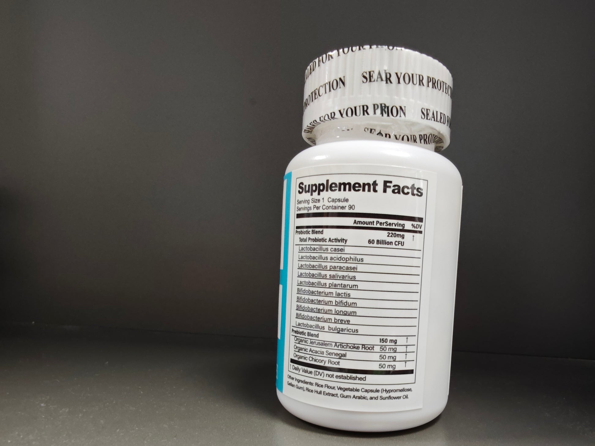 60 Billion CFU Probiotic Capsules Acid-Resistant Stomach-Resistant Formula Intestinal Delivery Technology Digestive & Immune Health Support Daily Gut Wellness Supplement