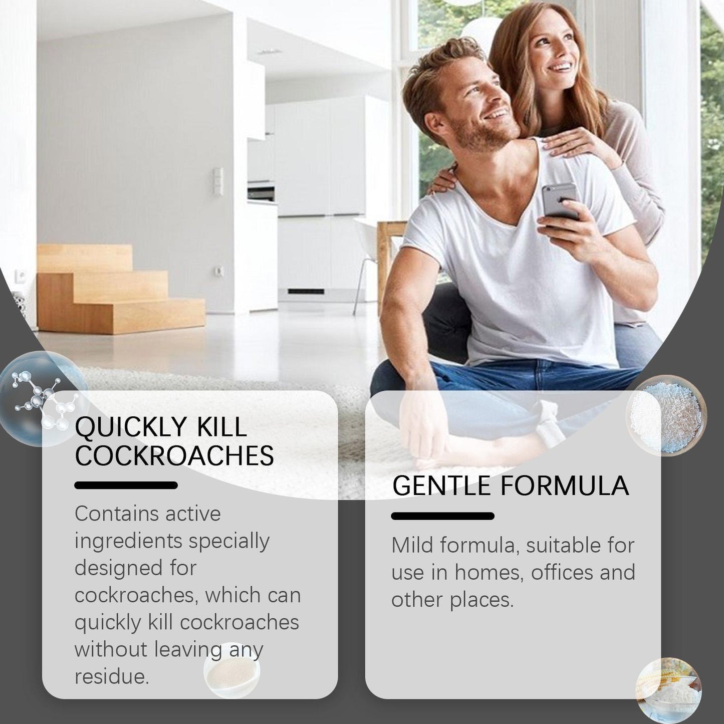 Quick Catch Cockroach Bait Station Household Ships from the USA