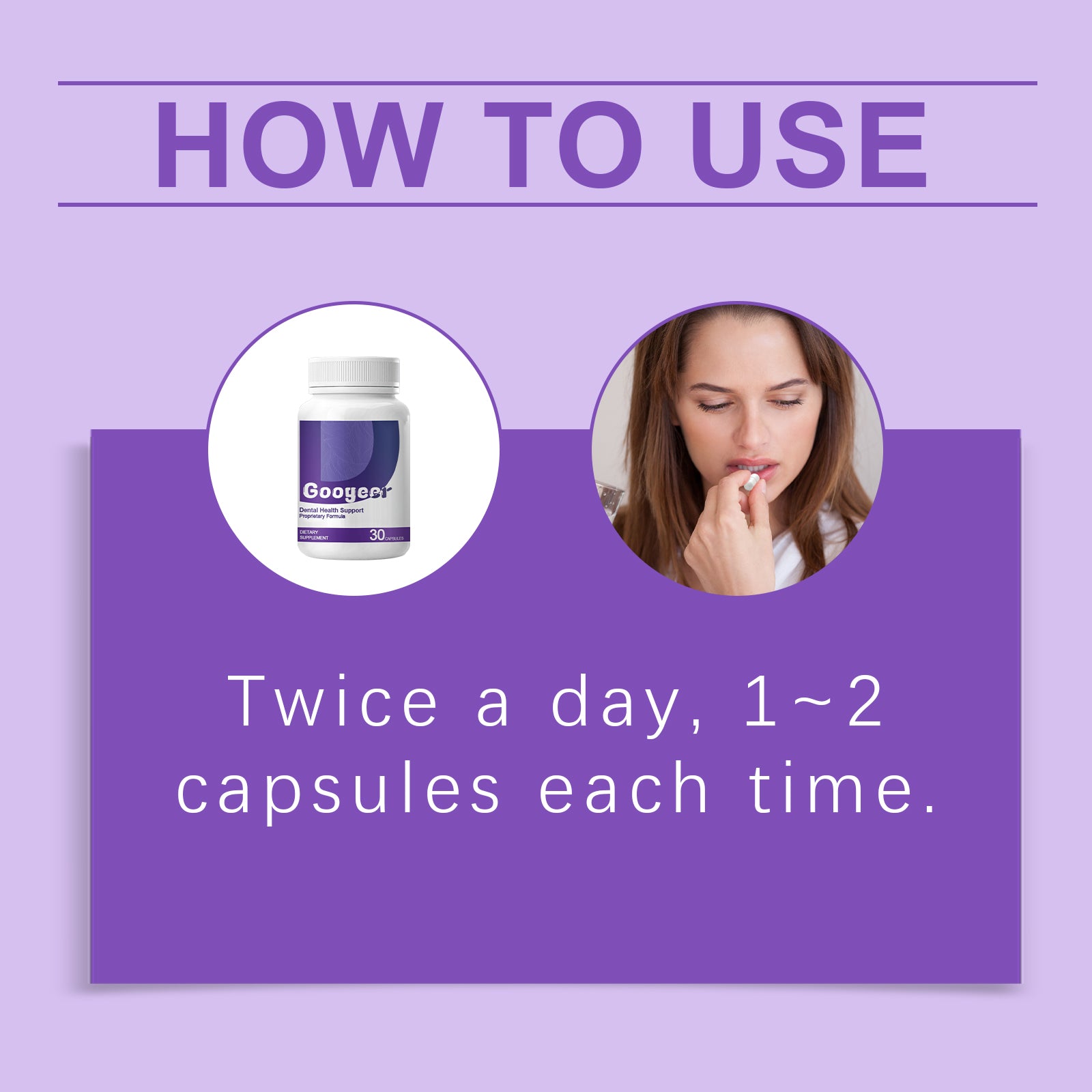 Dental Health Support – Natural Oral Care Supplement for Bad Breath, Tooth Sensitivity & Gum Health | 30 Capsules