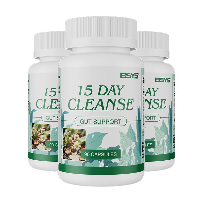 Intestinal Cleanse Capsules Promote Regular Bowel Movements Digestive System Detox Support Gut Health DailyDetox GutHealthCare Three bottles