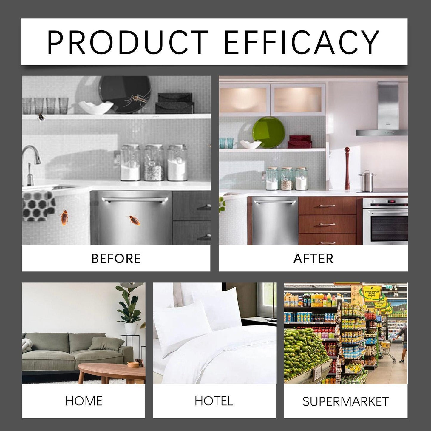 Quick Catch Cockroach Bait Station Household Ships from the USA