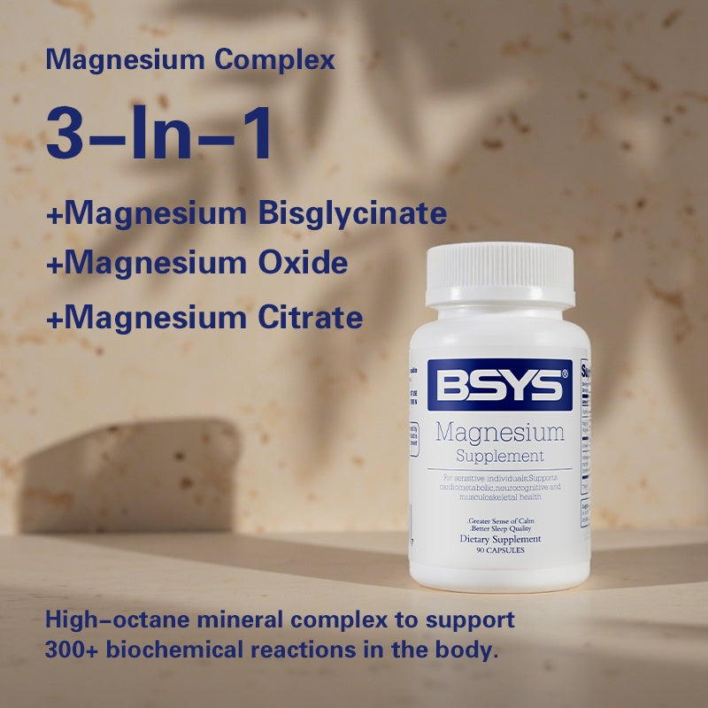 Magnesium Supplements Sleep & Anxiety Relief Aid Muscle Relaxation Support Heart Health & Blood Sugar Balance Formula Cognitive Function Enhancement Nighttime Wellness Supplement