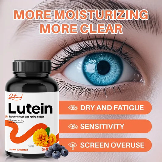 Quit mood-Eye Vitamins Lutein And Zeaxanthin Supplements | 60 Capsules, Enhanced With Blueberry Extract and VA, VB, VC United States