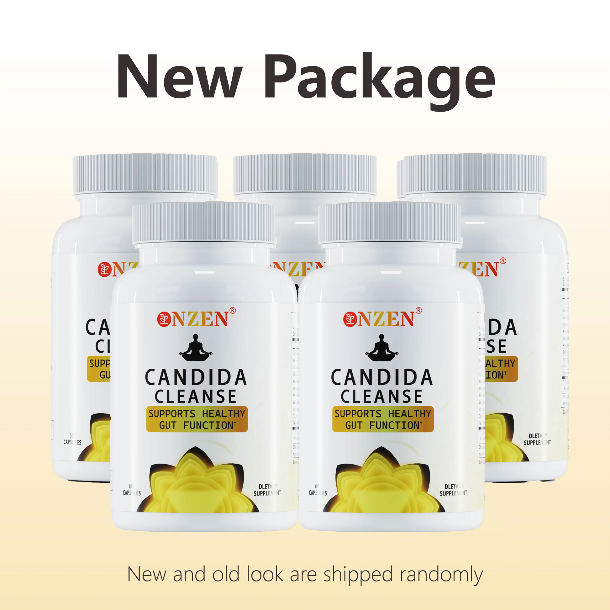 Candida Cleanse with Natural Herbs and Probiotics, Oregano Leaf, Wormwood, Black Walnut, Caprylic Acid