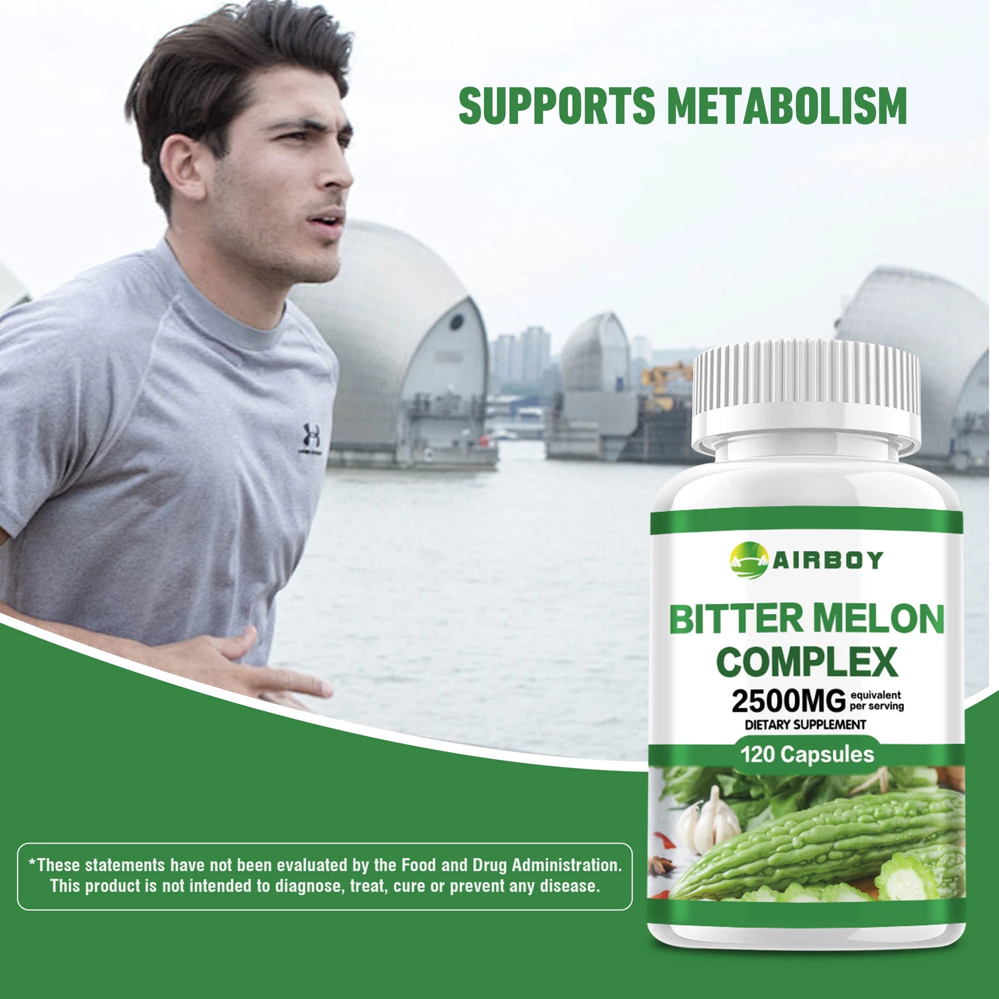 Bitter Melon Capsules - Promote Glucose Metabolism, Weight Management, Digestive Health - 120 Capsules
