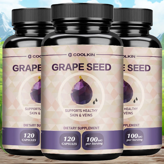 Grape Seed Extract - Supports Heart, Skin Health, Powerful Antioxidant, Anti-aging - 120 Capsules