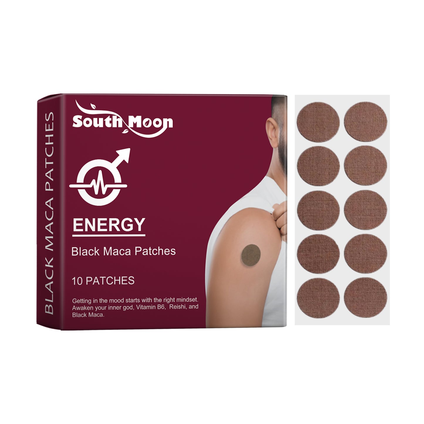 South Moon Herbal Energy Patch Men's Energy Supplement Patch To Improve Vitality Performance Herbal Patch default title
