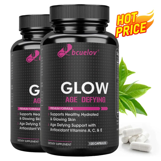 High Dose Collagen - with Hyaluronic Acid and Vitamin C, Antioxidant, Hair Growth, Skin Hydration, 120 Capsules