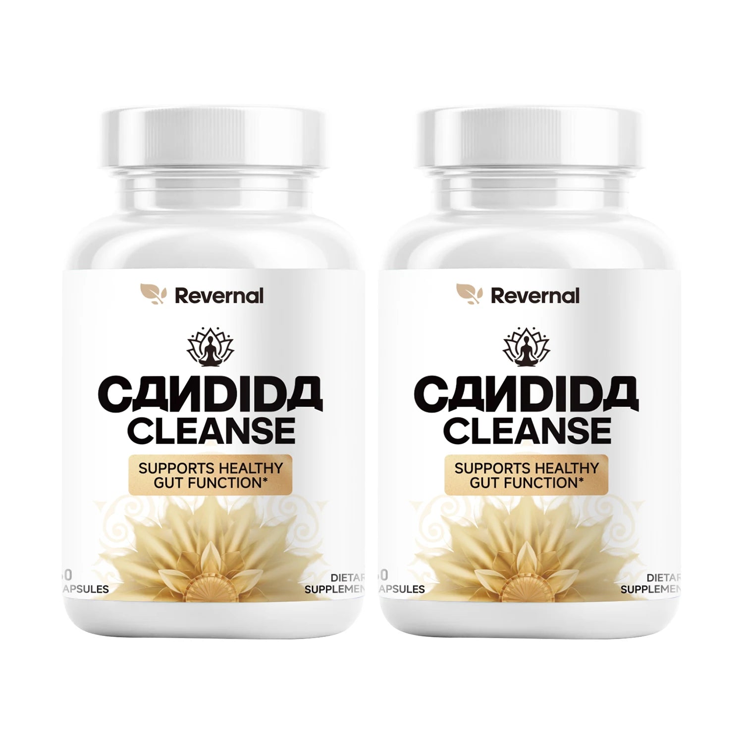 2pcs Quitmood Candida Cleanse - Anti Yeast Overgrow Gut & Colon Support (60 Capsules) - for Men & Women - Natural Herbs 2pcs best Support United States