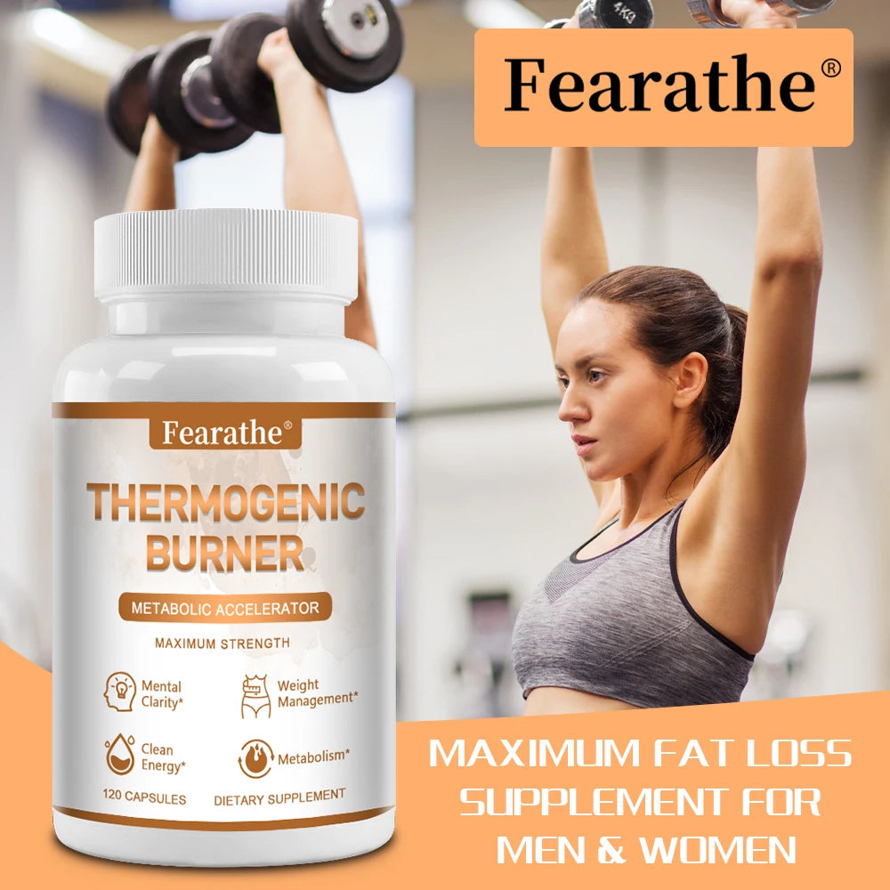 Thermogenic Fat Burner - Metabolic Booster, Helps with Mental Clarity, Clean Energy, Weight Management and Metabolism