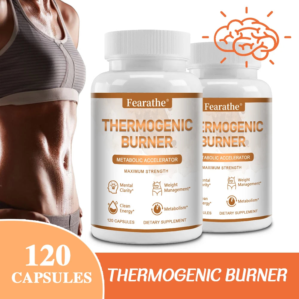 Thermogenic Fat Burner - Metabolic Booster, Helps with Mental Clarity, Clean Energy, Weight Management and Metabolism