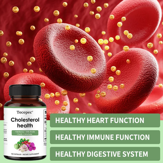 Berberine, Artichoke Extract, Supports Healthy Cholesterol Levels, Heart Health, and Lipid Metabolism - Cholesterol Support