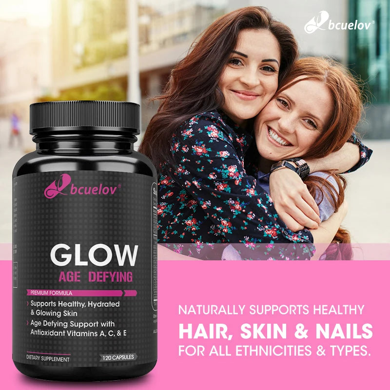 High Dose Collagen - with Hyaluronic Acid and Vitamin C, Antioxidant, Hair Growth, Skin Hydration, 120 Capsules
