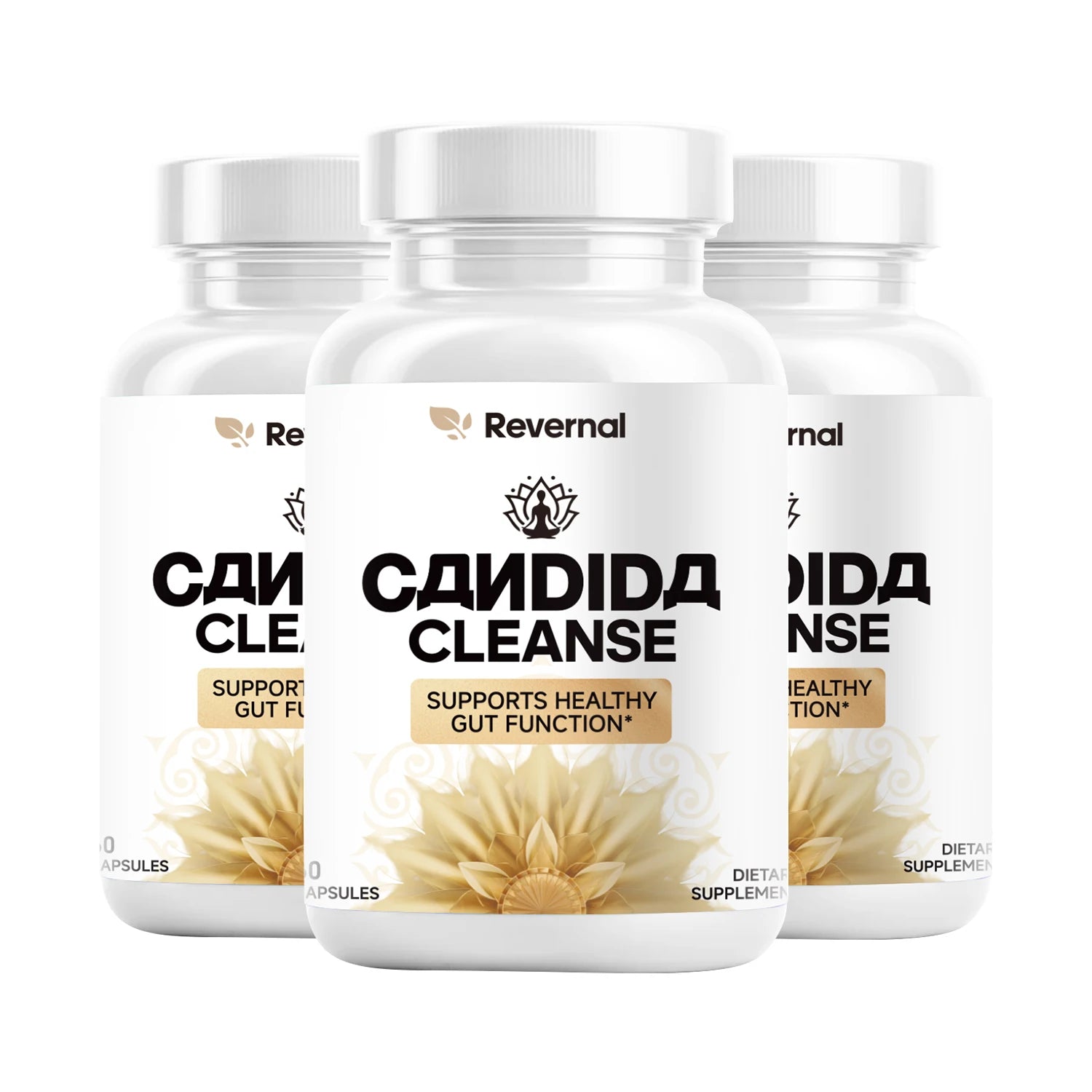 2pcs Quitmood Candida Cleanse - Anti Yeast Overgrow Gut & Colon Support (60 Capsules) - for Men & Women - Natural Herbs
