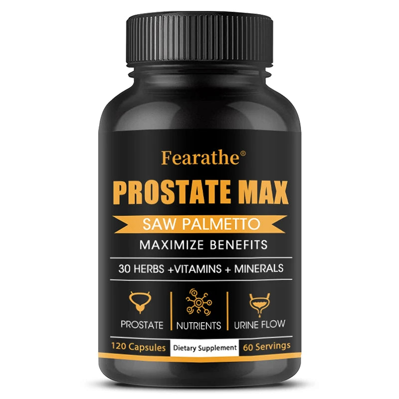 Fearathe Saw Palmetto Prostate Supplement - Promotes Prostate Health, Urinary Health and Hair Growth United States 120count