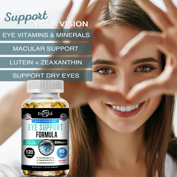 Eye Vitamins with Lutein and Bilberry Extract Capsules - Lutein Blend for Eye Fatigue, Dry Eyes and Vision Health