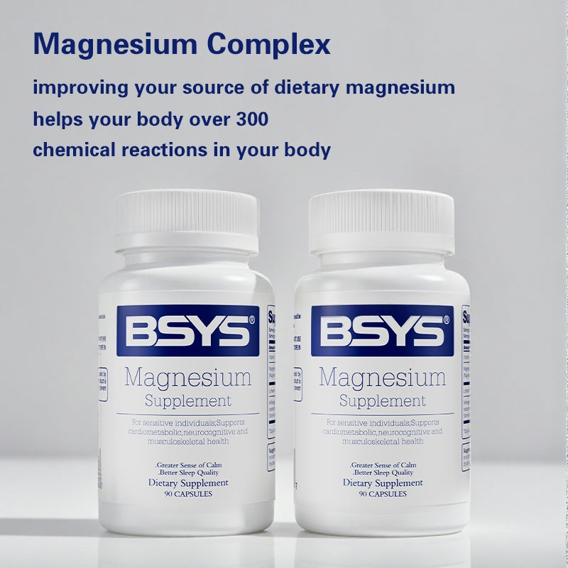 Magnesium Supplements Sleep & Anxiety Relief Aid Muscle Relaxation Support Heart Health & Blood Sugar Balance Formula Cognitive Function Enhancement Nighttime Wellness Supplement