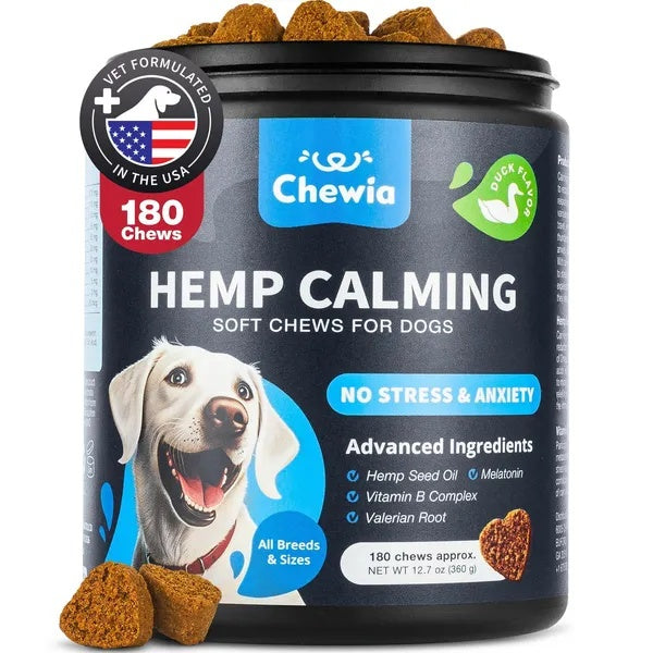 Calming Chews For Dogs Duck Flavor Canine Supplement For All Breeds And Sizes 1PC