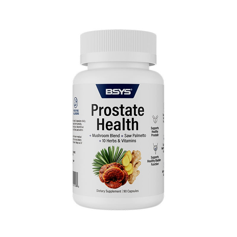 BSYS Prostate Health Capsules Urinary & Bladder Wellness Support Anti-Inflammatory Balance Antioxidant Protection Immune Health Aid Men's Prostate Care Formula
